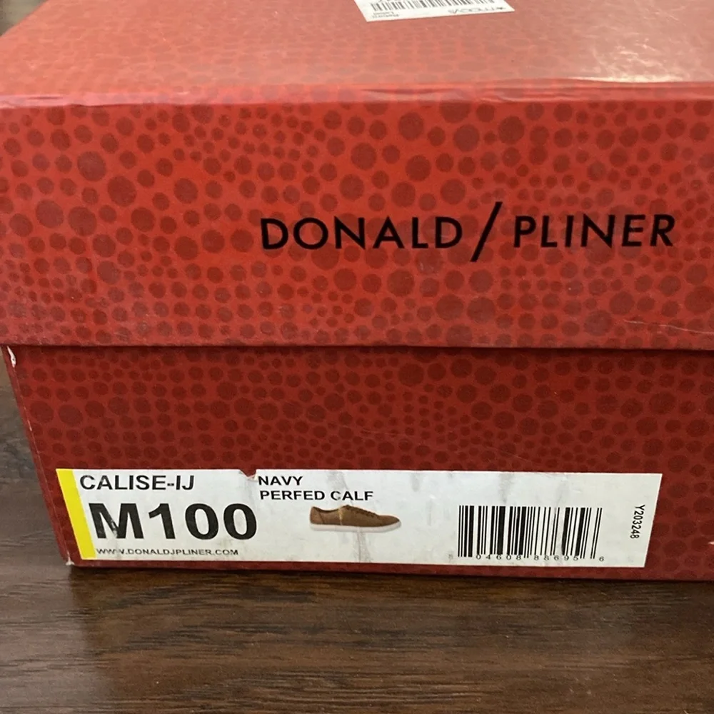 Donald Pliner Mens Calise Brown & White Sneaker Size 10M - Picture 8 of 8